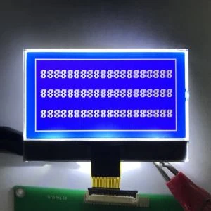 ال سی دی گرافیکی 128 x 64 آبی برای تصفیه آب