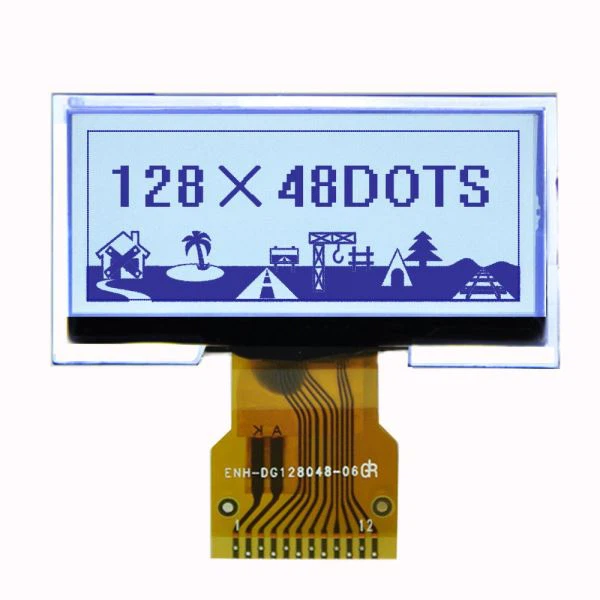 مانیتور کوچک 128 * 48 ال سی دی مانیتور FSTN نمایشگر انحصاری LCD تک رنگ